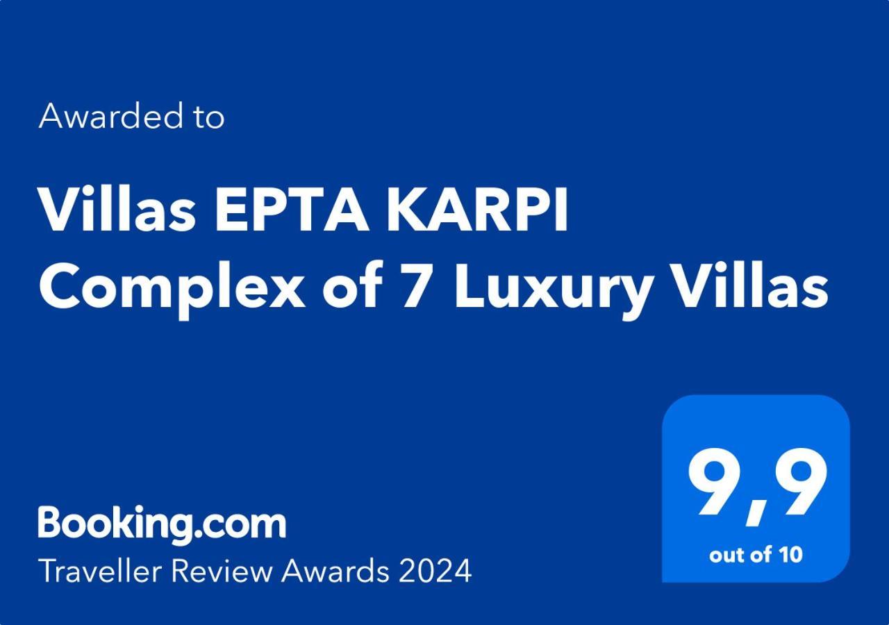 Skriperon Villas Epta Karpi Complex Of 7 Luxury Villas מראה חיצוני תמונה